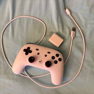 Google Stadia H2B Controller + USB-C Charging Cable + Charger All New, Bluetooth